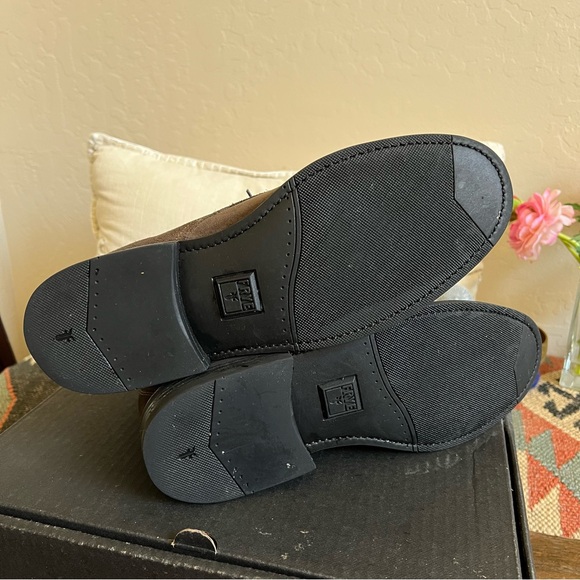 FRYE Cap Toe Lace Up Boots Burnished Brown Men’s US8.5D - Picture 14 of 17